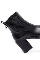 Kadın Siyah Kalın Topuklu Deri Chelsea Bot | Derimod