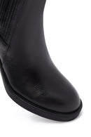 Kadın Siyah Kalın Topuklu Deri Chelsea Bot | Derimod