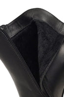 Kadın Siyah Tokalı Fermuarlı Kalın Topuklu Deri Bot | Derimod