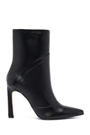 Kadın Siyah Yüksek İnce Topuklu Deri Bot | Derimod