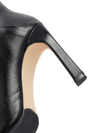 Kadın Siyah Yüksek İnce Topuklu Deri Bot | Derimod