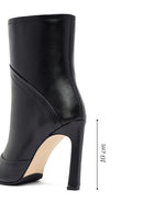 Kadın Siyah Yüksek İnce Topuklu Deri Bot | Derimod