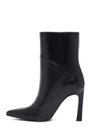 Kadın Siyah Yüksek İnce Topuklu Deri Bot | Derimod