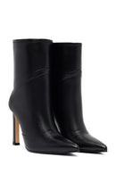 Kadın Siyah Yüksek İnce Topuklu Deri Bot | Derimod
