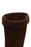 Kadın Kahverengi Süet Deri Çizme | Derimod