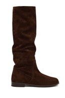 Kadın Kahverengi Süet Deri Çizme | Derimod