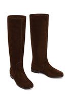 Kadın Kahverengi Süet Deri Çizme | Derimod