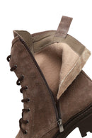 Kadın Vizon Fermuarlı Süet Deri Bot | Derimod