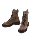 Kadın Vizon Fermuarlı Süet Deri Bot | Derimod