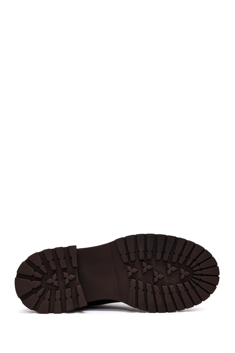 Women's Brown Thick-Soled Leather Chelsea Boot