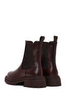 Kadın Kahverengi Kalın Tabanlı Deri Chelsea Bot | Derimod