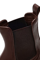 Kadın Kahverengi Kalın Tabanlı Deri Chelsea Bot | Derimod