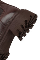 Kadın Kahverengi Kalın Tabanlı Deri Chelsea Bot | Derimod