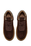 Kadın Kahverengi Süet Deri Sneaker | Derimod