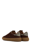 Kadın Kahverengi Süet Deri Sneaker | Derimod