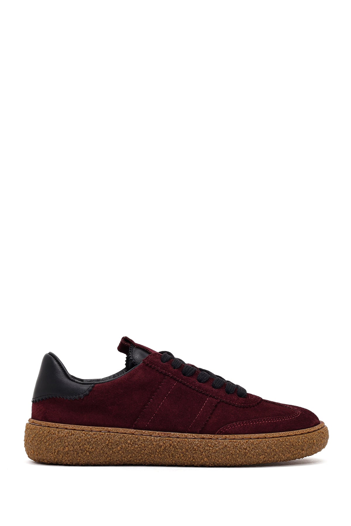 Kadın Bordo Süet Deri Sneaker 25WFD142314 | Derimod
