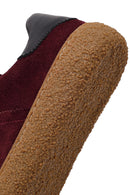 Kadın Bordo Süet Deri Sneaker | Derimod