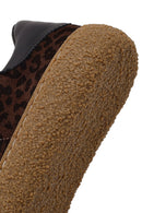Kadın Leopar Süet Deri Sneaker | Derimod