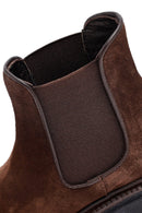 Kadın Kahverengi Kalın Tabanlı Süet Deri Chelsea Bot | Derimod