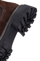 Kadın Kahverengi Kalın Tabanlı Süet Deri Chelsea Bot | Derimod