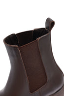 Kadın Kahverengi Kalın Topuklu Deri Bot | Derimod