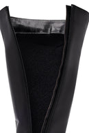 Kadın Siyah Fermuarlı Deri Çizme | Derimod