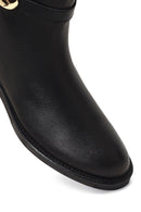 Kadın Siyah Fermuarlı Deri Bot | Derimod