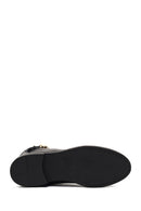 Kadın Siyah Fermuarlı Deri Bot | Derimod