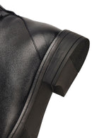 Kadın Siyah Fermuarlı Deri Bot | Derimod