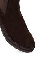 Kadın Kahverengi Süet Deri Chelsea Bot | Derimod