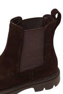 Kadın Kahverengi Süet Deri Chelsea Bot | Derimod