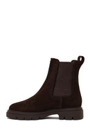 Kadın Kahverengi Süet Deri Chelsea Bot | Derimod