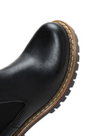 Woman Siyah Leather Chelsea Bot | Derimod