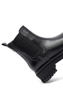 Kadın Siyah Kalın Tabanlı Deri Chelsea Bot | Derimod