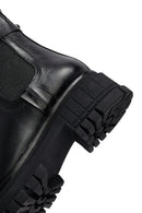 Kadın Siyah Kalın Tabanlı Deri Chelsea Bot | Derimod