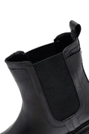 Kadın Siyah Kalın Tabanlı Deri Chelsea Bot | Derimod