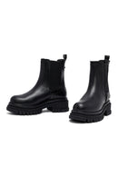 Kadın Siyah Kalın Tabanlı Deri Chelsea Bot | Derimod