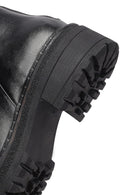 Woman Black Back Zipper Leather Boat | Derimod