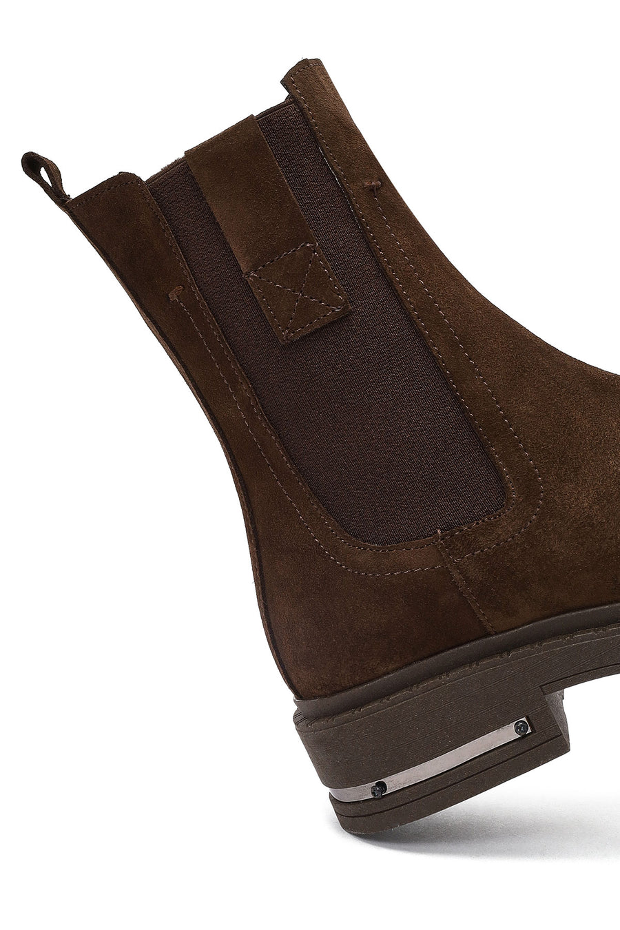 Kadın Kahverengi Süet Deri Chelsea Bot