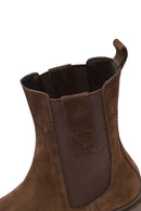 Kadın Kahverengi Süet Deri Chelsea Bot | Derimod