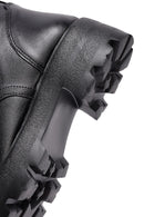 Kadın Siyah Fermuarlı Deri Postal Bot | Derimod