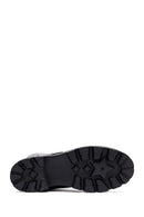 Kadın Siyah Fermuarlı Deri Postal Bot | Derimod