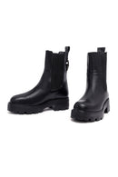 Kadın Siyah Kalın Tabanlı Deri Chelsea Bot | Derimod