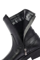 Kadın Siyah Fermuarlı Deri Bot | Derimod