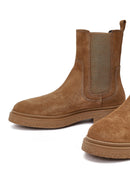 Women's Mink Suede Leather Chelsea Boot | Derimod