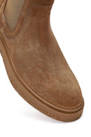 Women's Mink Suede Leather Chelsea Boot | Derimod