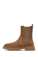 Women's Mink Suede Leather Chelsea Boot | Derimod
