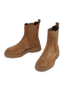 Women's Mink Suede Leather Chelsea Boot | Derimod
