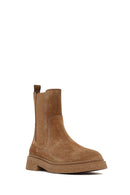 Women's Mink Suede Leather Chelsea Boot | Derimod