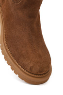 Kadın Taba Kalın Tabanlı Süet Deri Çizme | Derimod